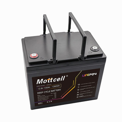 ظرفیت Lifepo4 باتری 12 ولت قابل شارژ - 100Ah IP67 حفاظت سبک وزن ABS / PVC