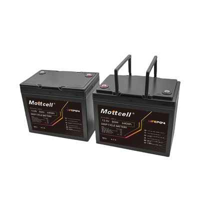 IP67 محافظت شده 50A 12V Lifepo4 باتری M8 ترمینال 640Wh ظرفیت / 3000-5000 چرخه Span