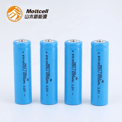 3.2V 600mah باتری لیتیوم سیلندر قابل شارژ IFR 14500 برای مسواک برقی