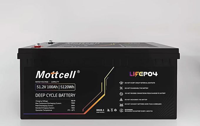 LiFePO4 باتری لیتیوم صنعتی 48V 100Ah برای لیفتراک الکتریکی و انرژی خورشیدی 3